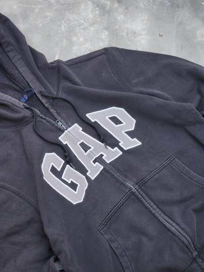 Gap Black and Gray Zipper Hoodie (S)