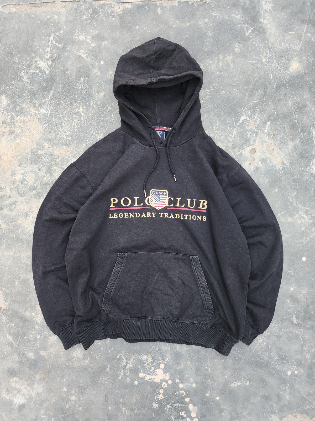 Vinson Polo Club Black Hoodie (M)