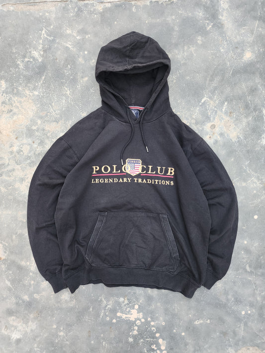 Vinson Polo Club Black Hoodie (M)