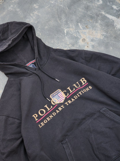 Vinson Polo Club Black Hoodie (M)