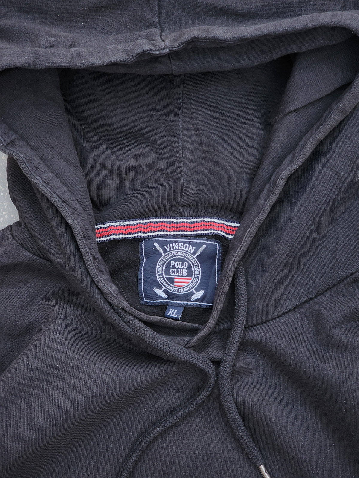 Vinson Polo Club Black Hoodie (M)
