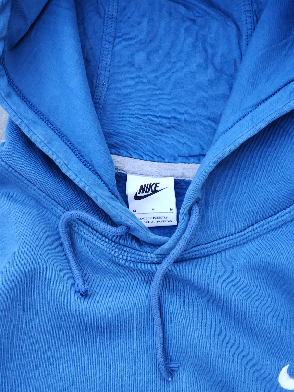 Nike Blue Plain Pullover Hoodie (S/M)