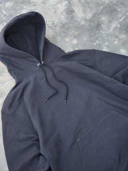 Champion Eco Authentic Black Plain Hoodie (M)