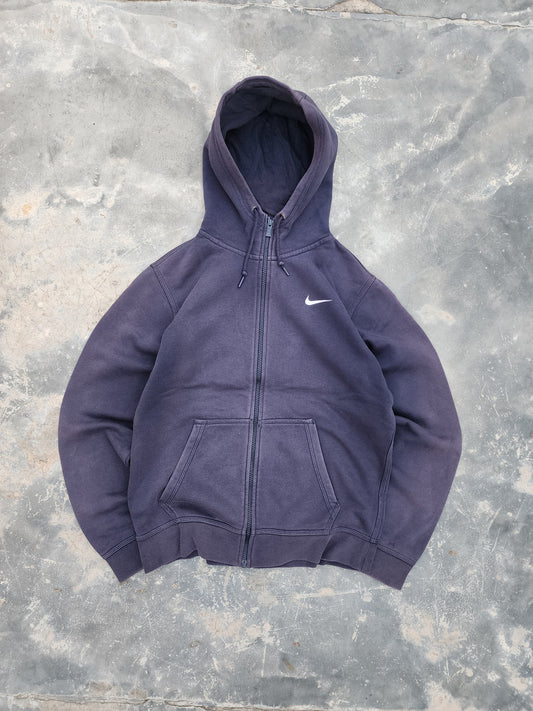 Nike Dark Blue Sunfaded Zipper Hoodie (S/M)
