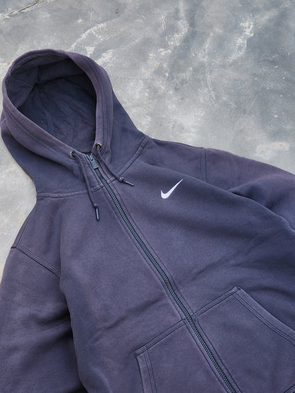 Nike Dark Blue Sunfaded Zipper Hoodie (S/M)