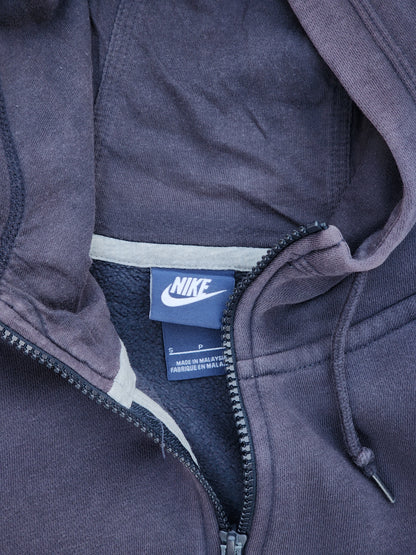 Nike Dark Blue Sunfaded Zipper Hoodie (S/M)