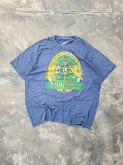 Vintage Y2K Hurley Blue Surfwear Tee (L)