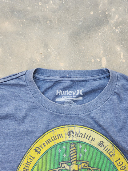 Vintage Y2K Hurley Blue Surfwear Tee (L)