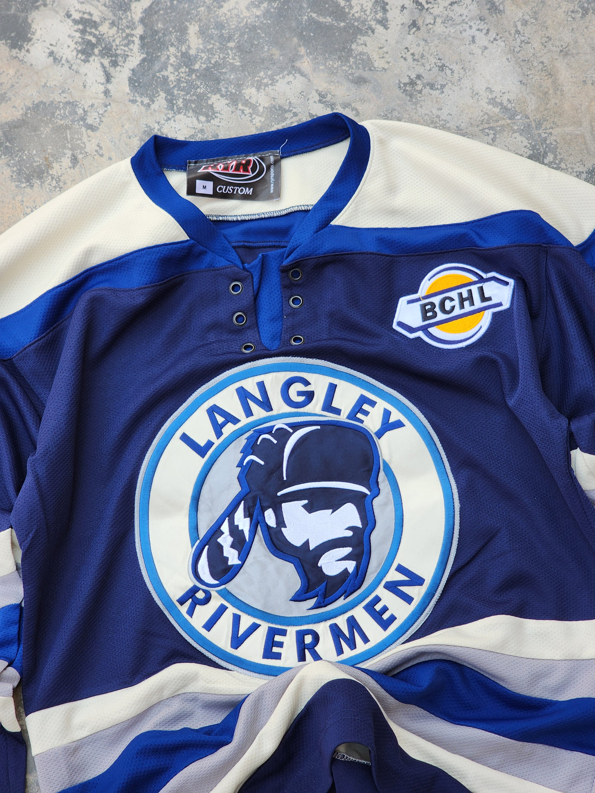 Langley Rivermen BCHL Hockey Jersey - RYR Sports Alternate Third #7 (M/L)