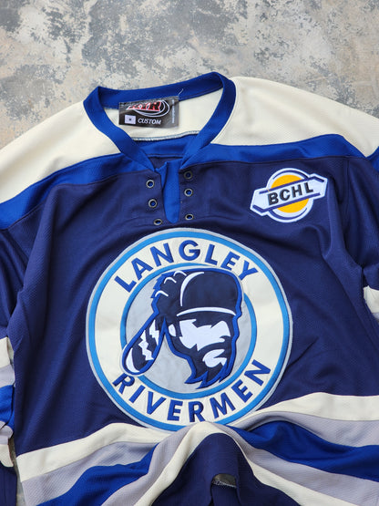 Langley Rivermen BCHL Hockey Jersey - RYR Sports Alternate Third #7 (M/L)