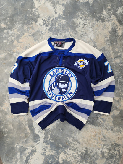 Langley Rivermen BCHL Hockey Jersey - RYR Sports Alternate Third #7 (M/L)