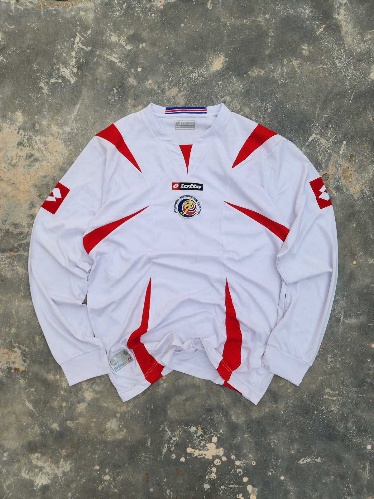 Vintage Authentic Costa Rica 2014 Lotto Long Sleeve Away Jersey (L)