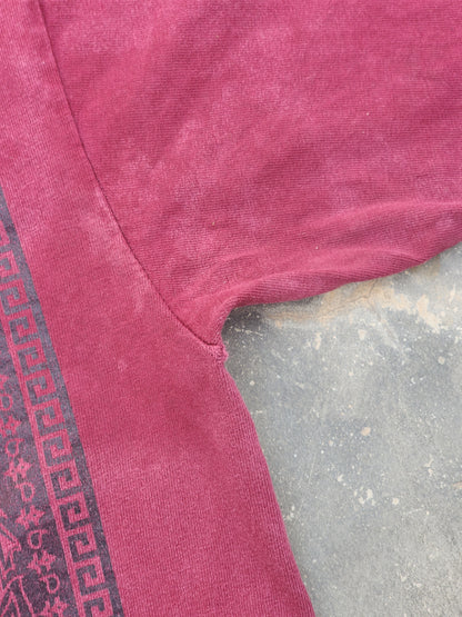 Pro Club Burgundy Cali Bear Bandana Graphic Tee (L)