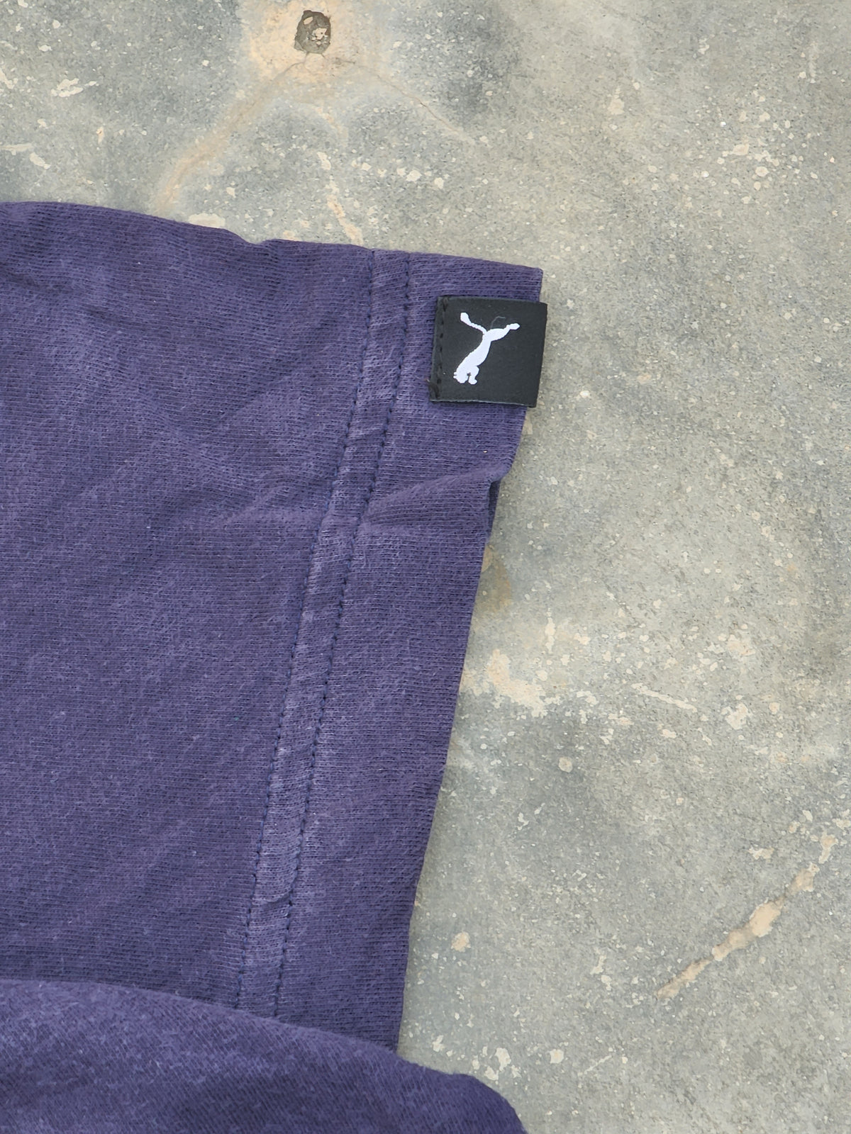 Vintage Puma Embroided Logo Dark Blue Tee (L/XL)