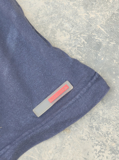 Vintage Y2K Era Quiksilver Crew neck chest-stripe Surfwear Tee (L)