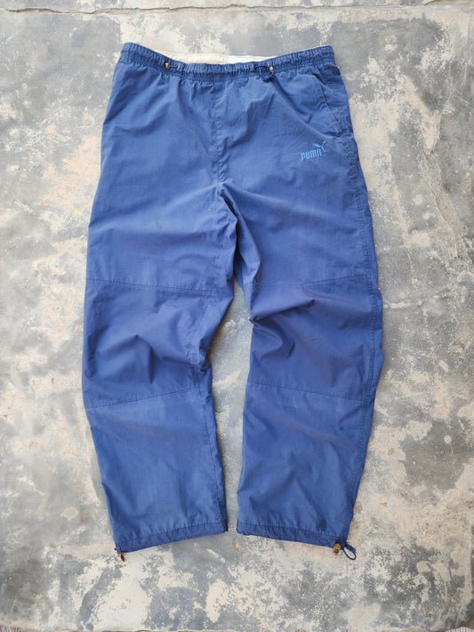 Vintage 90s Puma Blue Trackpants (L)