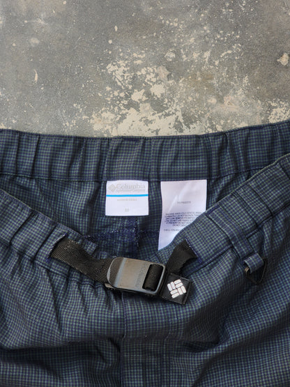 Columbia Techwear Dark Green Checkered Trackpants (M)