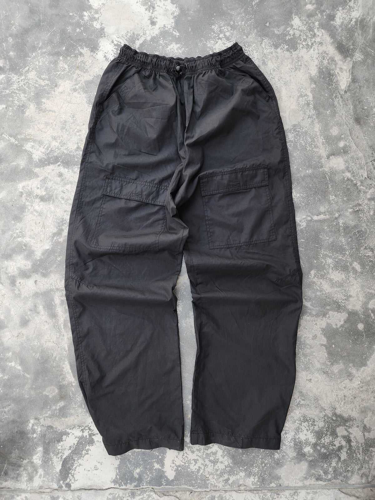 Vintage Reebok Black Trackpants (M)
