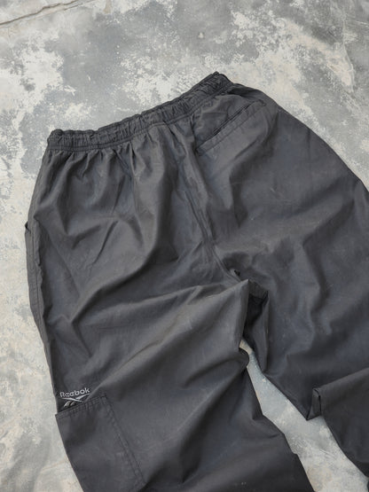 Vintage Reebok Black Trackpants (M)