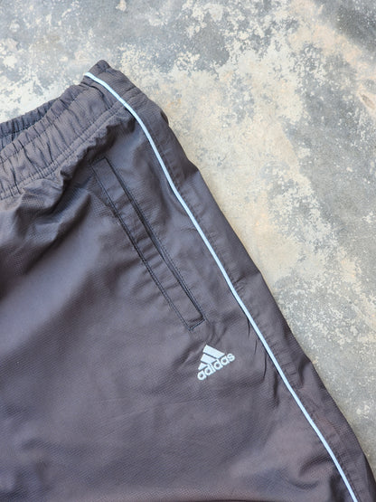 Adidas 90s Vintage Gray/ Light Blue Piping Trackpants (M/L)
