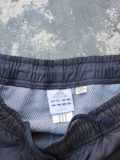 Adidas 90s Vintage Gray/ Light Blue Piping Trackpants (M/L)