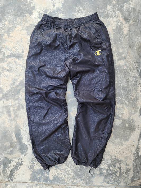 Vintage Champion Black Panther Print Cuffed Trackpants (M)
