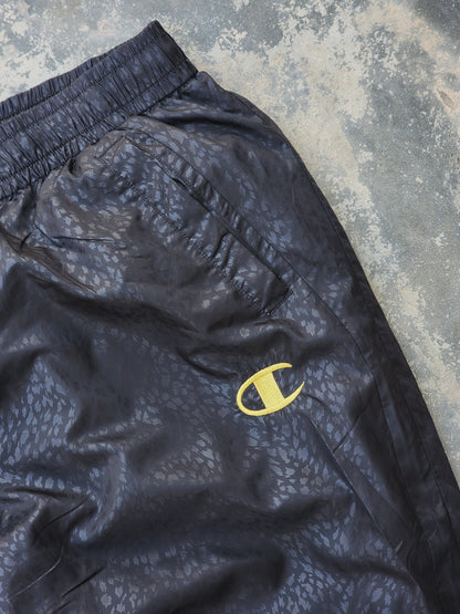 Vintage Champion Black Panther Print Cuffed Trackpants (M)