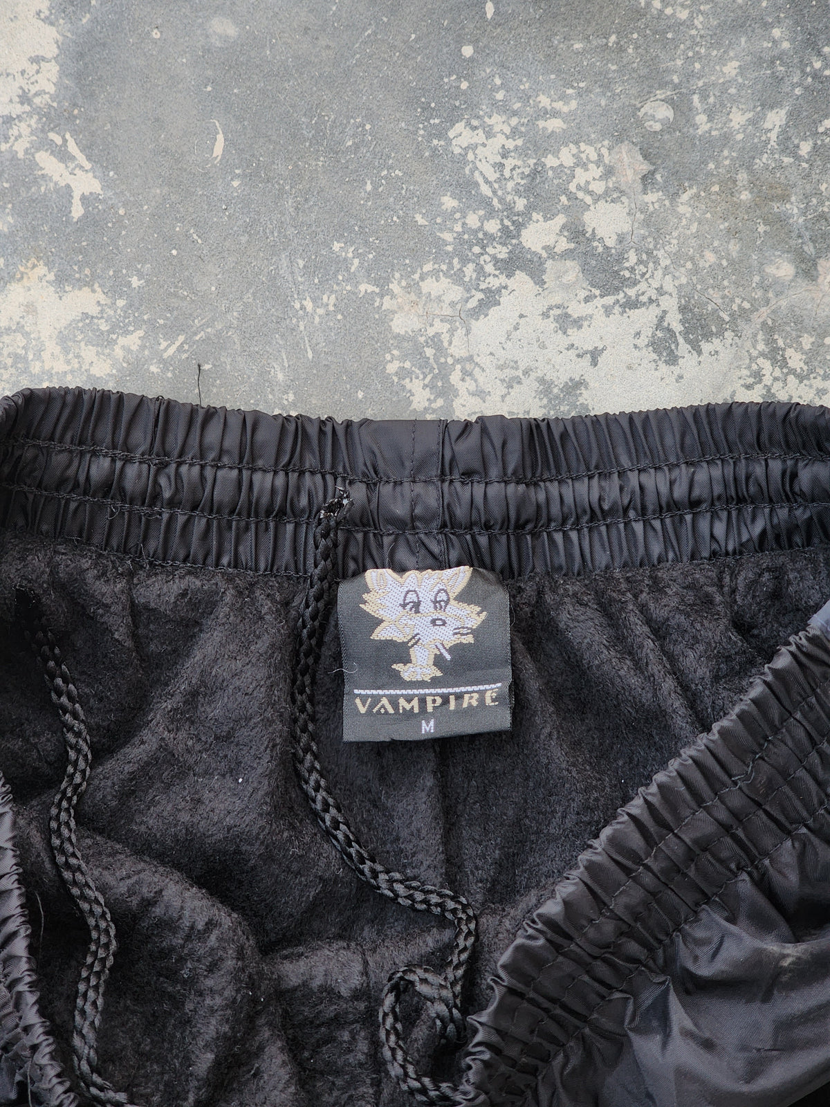 Vintage Vampire Black Side Striped Trackpants (S)