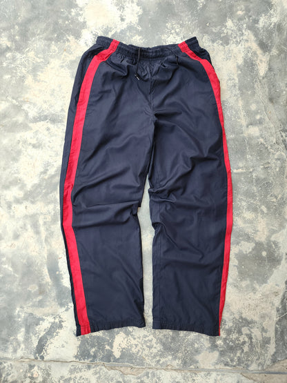 Vintage Nike Black and Red Trackpants (M)