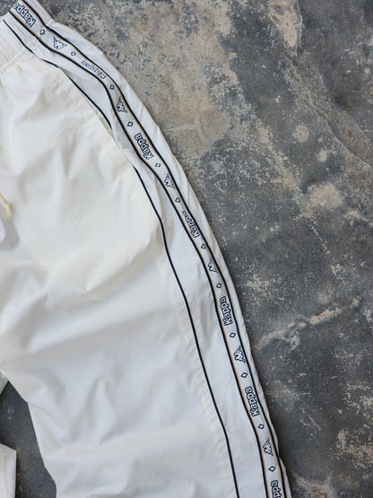 Vintage Kappa Side Striped White Trackpants (M)