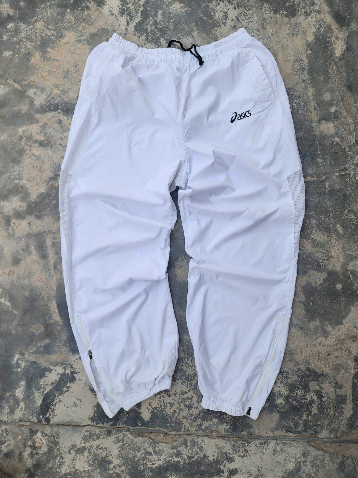 Asics White World Performance Trackpants (L)