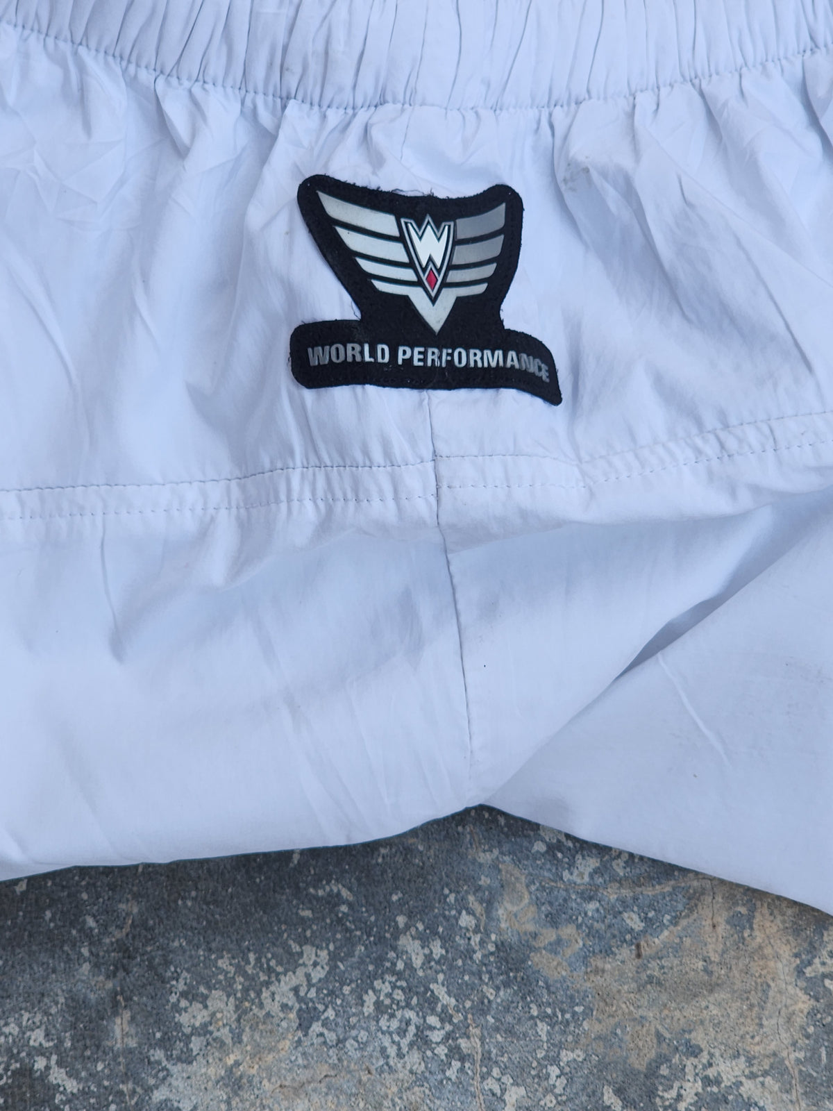Asics White World Performance Trackpants (L)