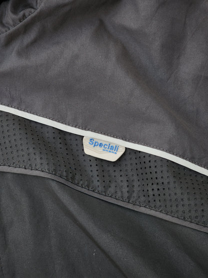 Vintage 2000s Umbro Black Speciali Full-Zip Hooded Windbreaker Track Jacket (S/M)