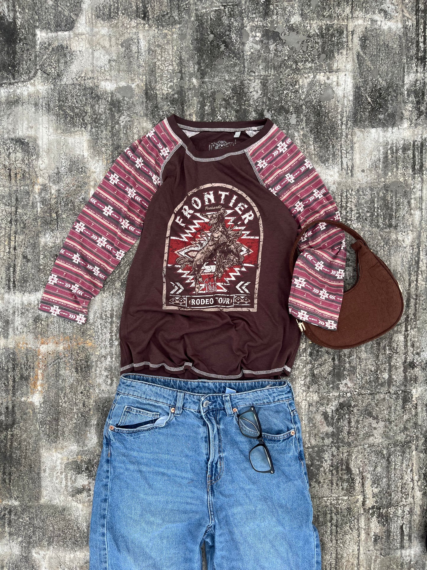 Y2K Panhandle Rodeo Island Women's Top (S/M)