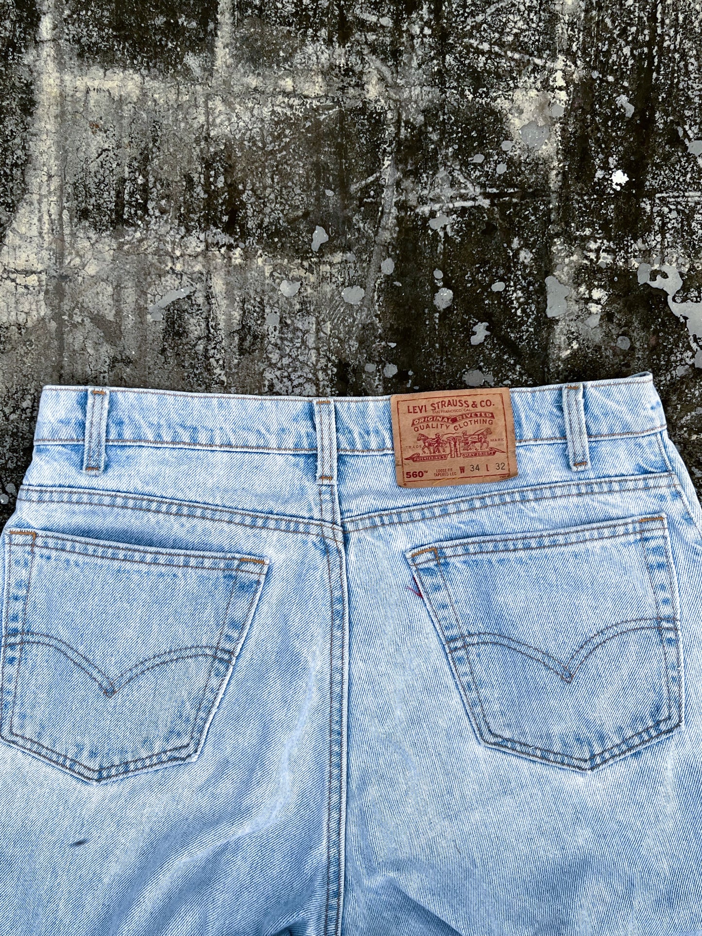 Levi's Light Blue Baggy Slouchy Jeans (34)