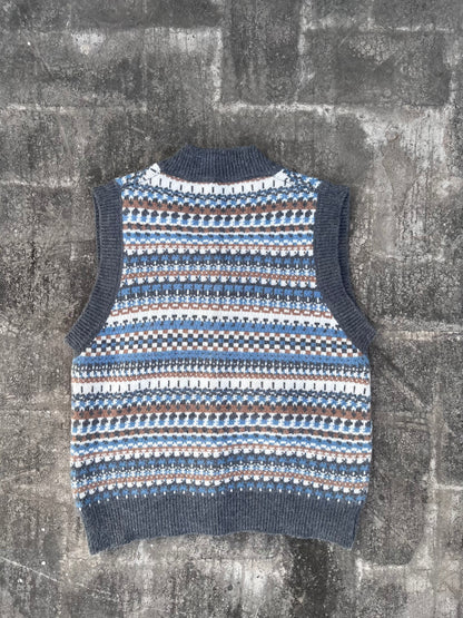 Vintage Sleeveless Knitted Sweater (S/XS)