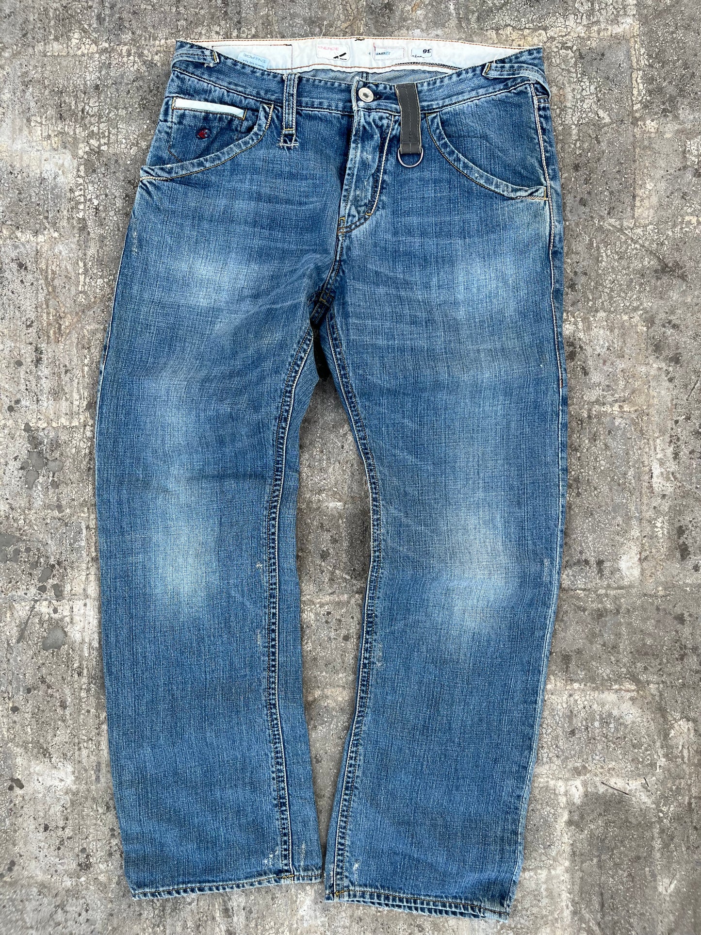 Energie Light Blue Denim Straight Fit Jeans (36)