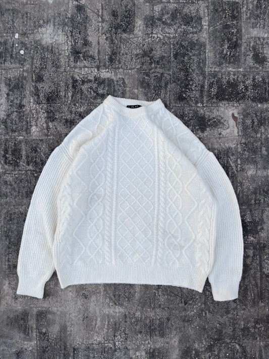 PLAC White Knit Sweater (M)