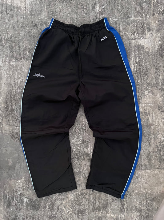 MIWA Black and Blue Trackpants (M)