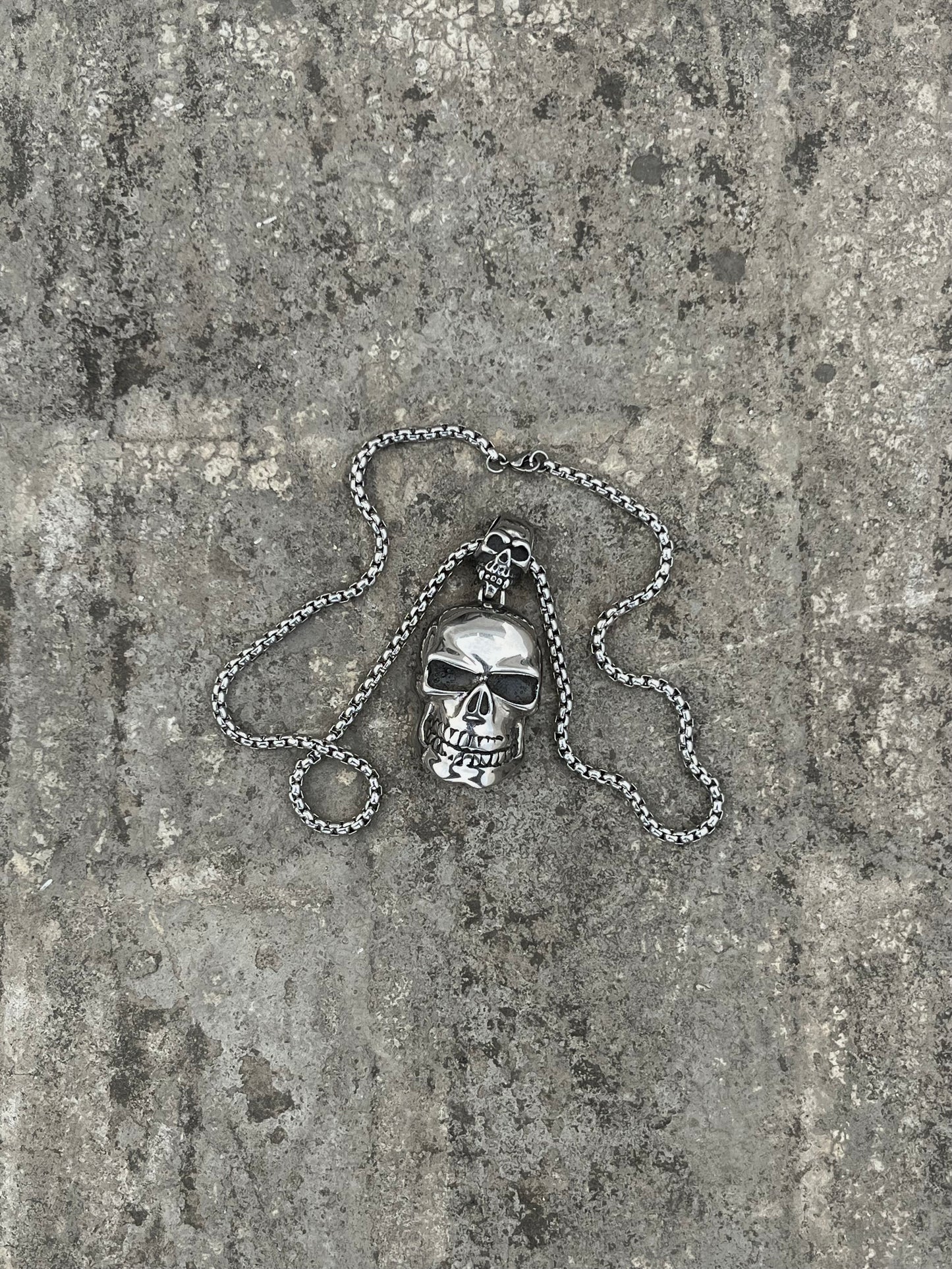 Vintage Heavy Skull Pendant