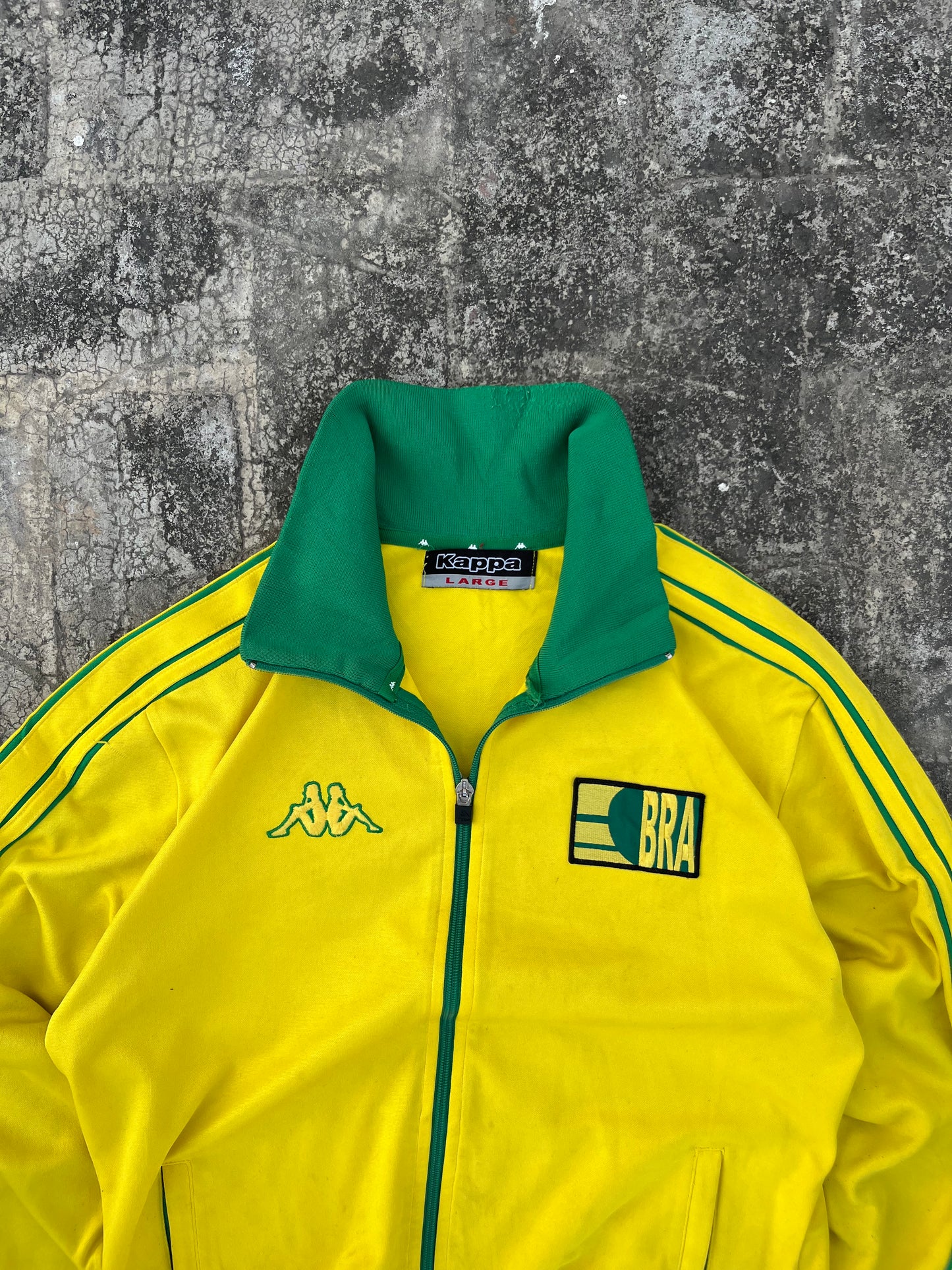 Kappa Brazil Football Zipper Jersey ( Rare find ) (S/M)