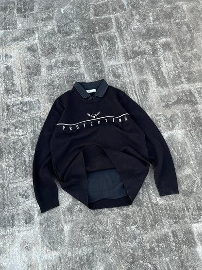 Protecting - Double Layered Collar Sweater (S/M)
