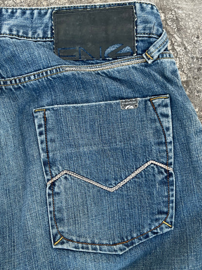 Energie Light Blue Denim Straight Fit Jeans (36)