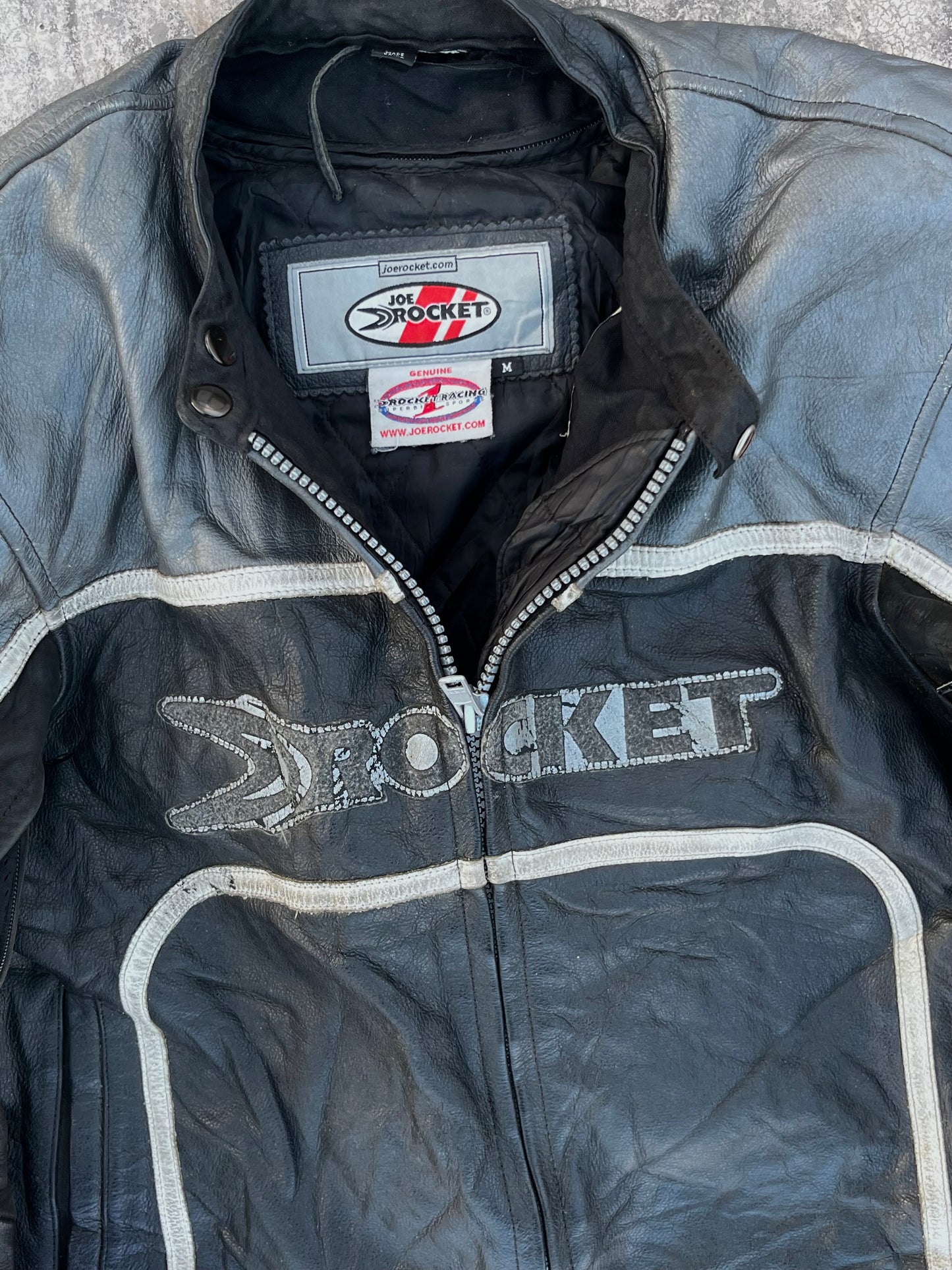 Joe Rocket Vintage Leather Biker Jacket (M)