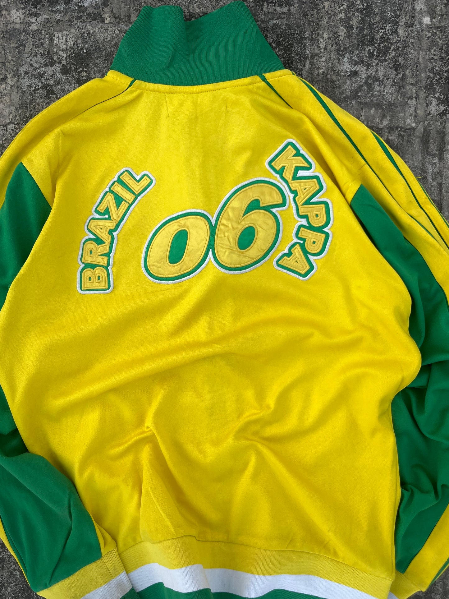 Kappa Brazil Football Zipper Jersey ( Rare find ) (S/M)