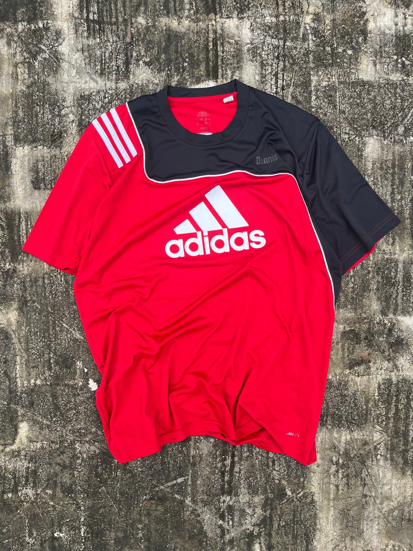 Vintage Adidas Red Dennis Jersey (L)