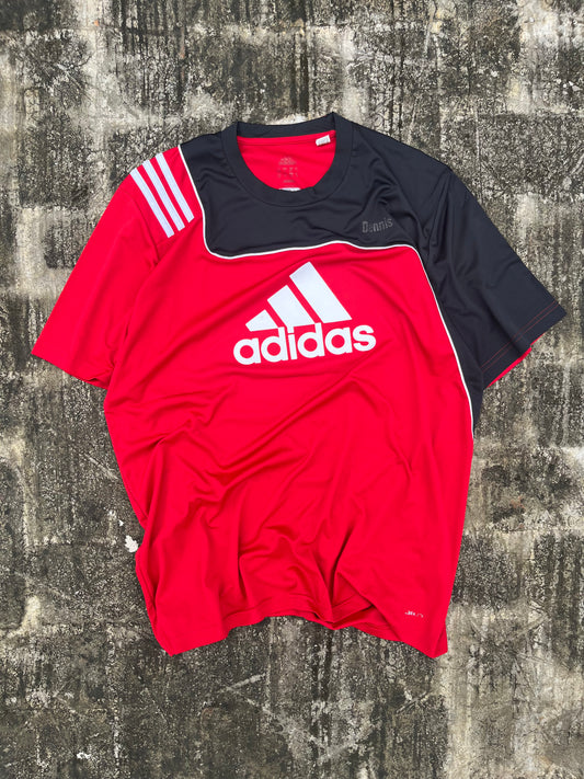 Vintage Adidas Red Dennis Jersey (L)