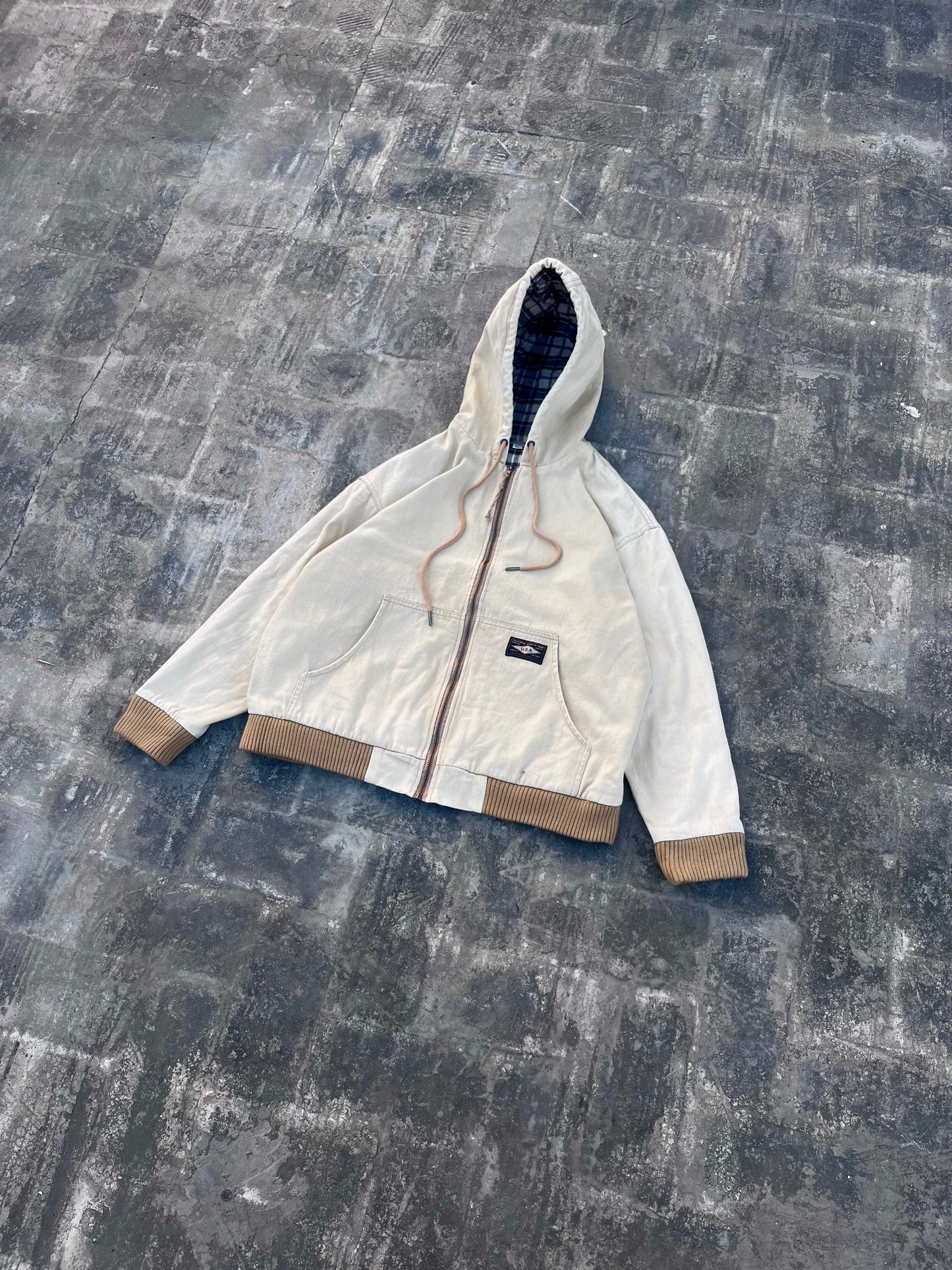 Vintage WHO.AU Zipper Hooded Jacket (S/M)