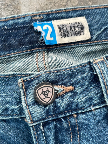 Loop lock bootcut jeans