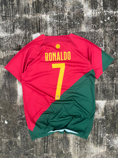 Ronaldo Portugal Original 2022 FIFA Football Jersey (Stained) (M)